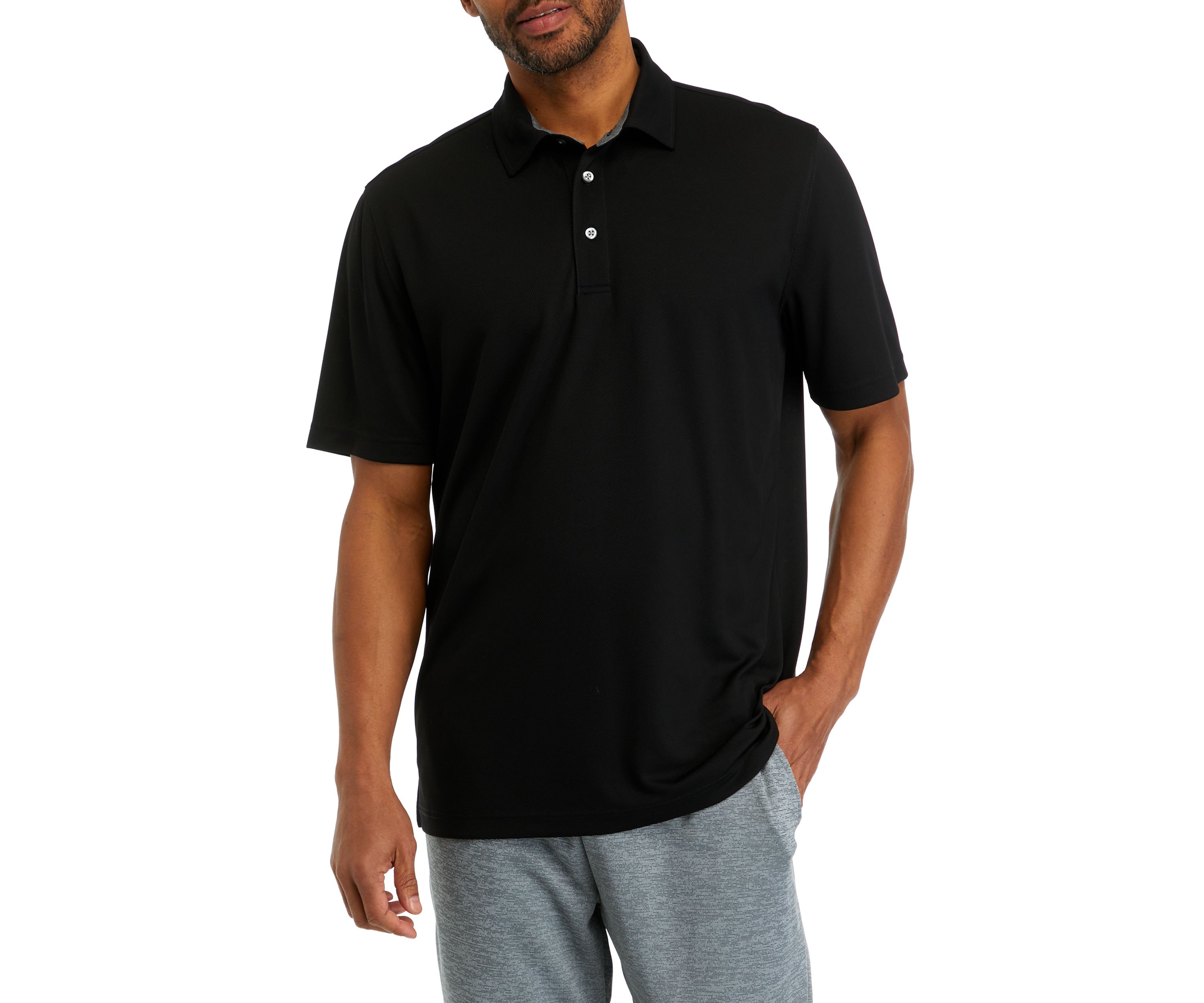Short Sleeve Mesh Polo Shirt