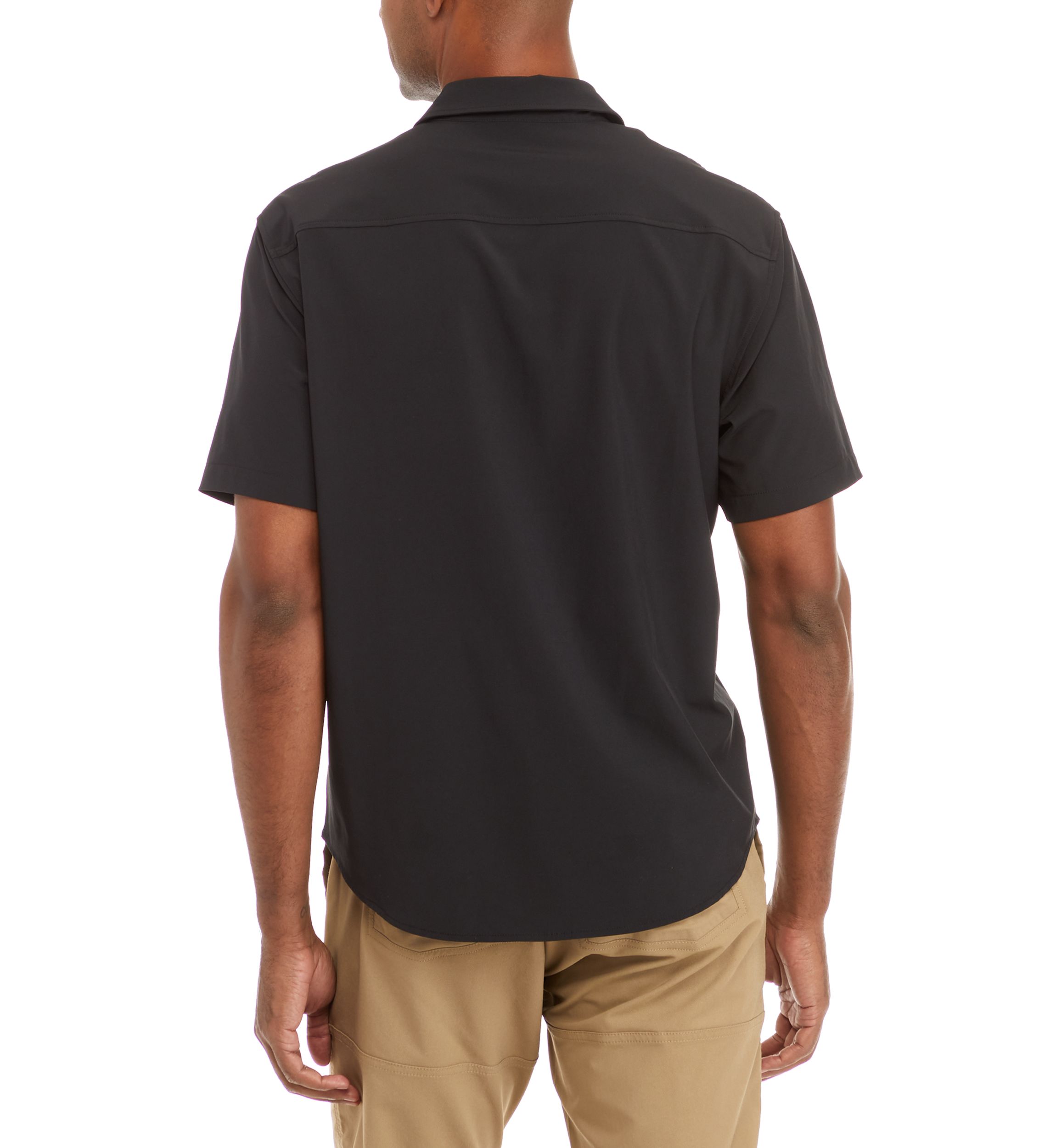 Short Sleeve Woven Hybrid Shirt