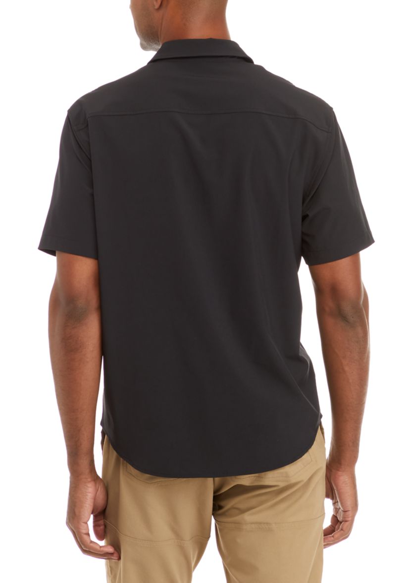 Short Sleeve Woven Hybrid Shirt