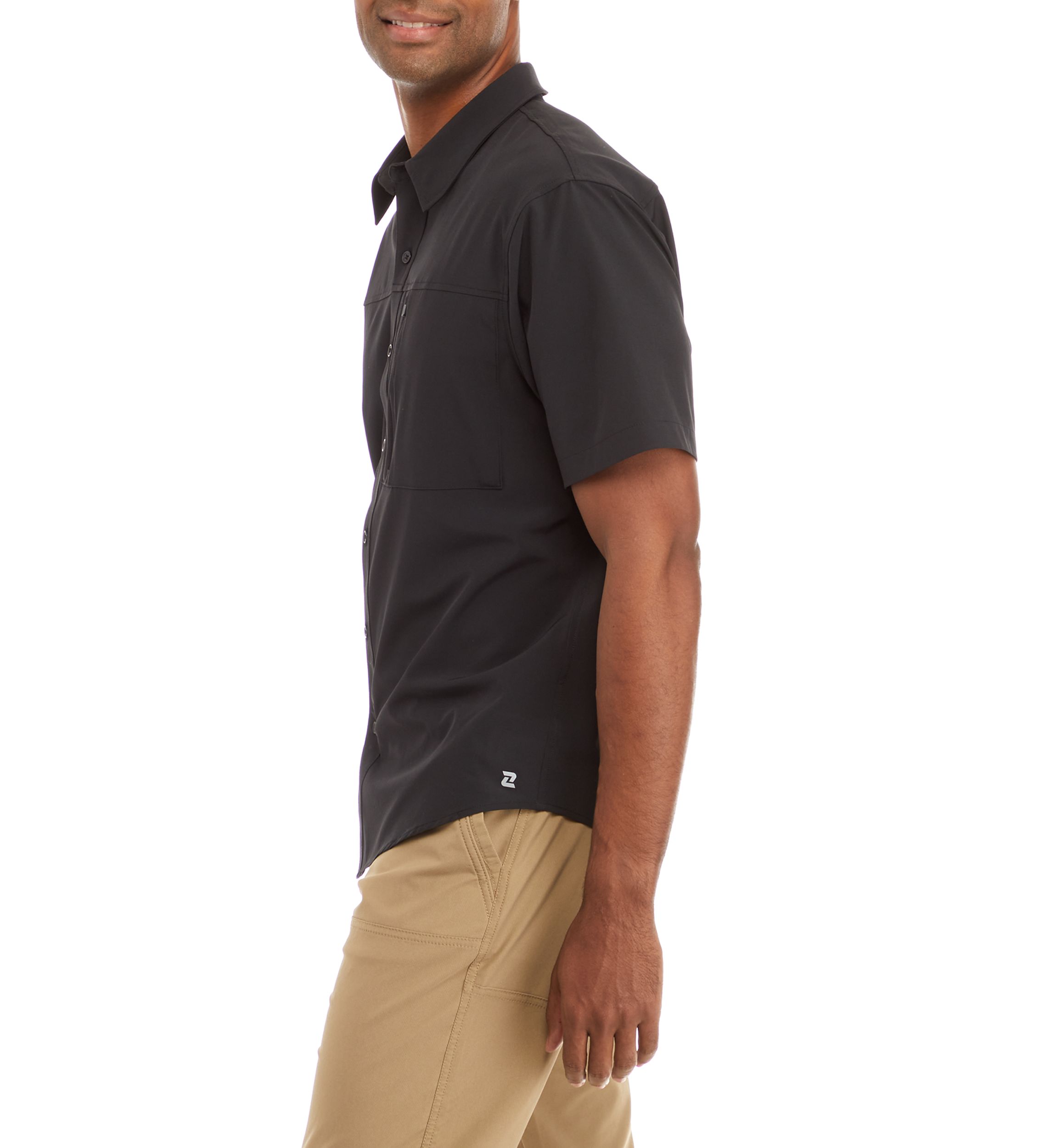 Short Sleeve Woven Hybrid Shirt