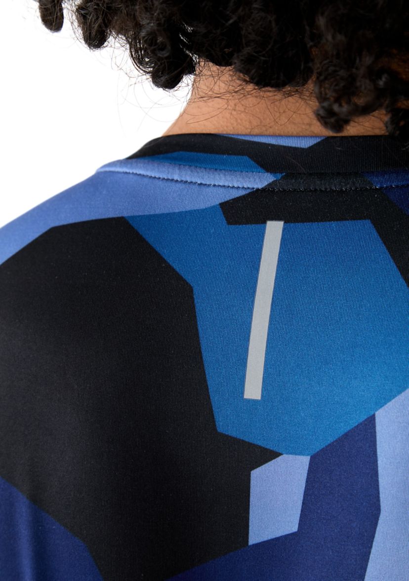 Mens Geometric Camo Short Sleeve Performance T-Shirt