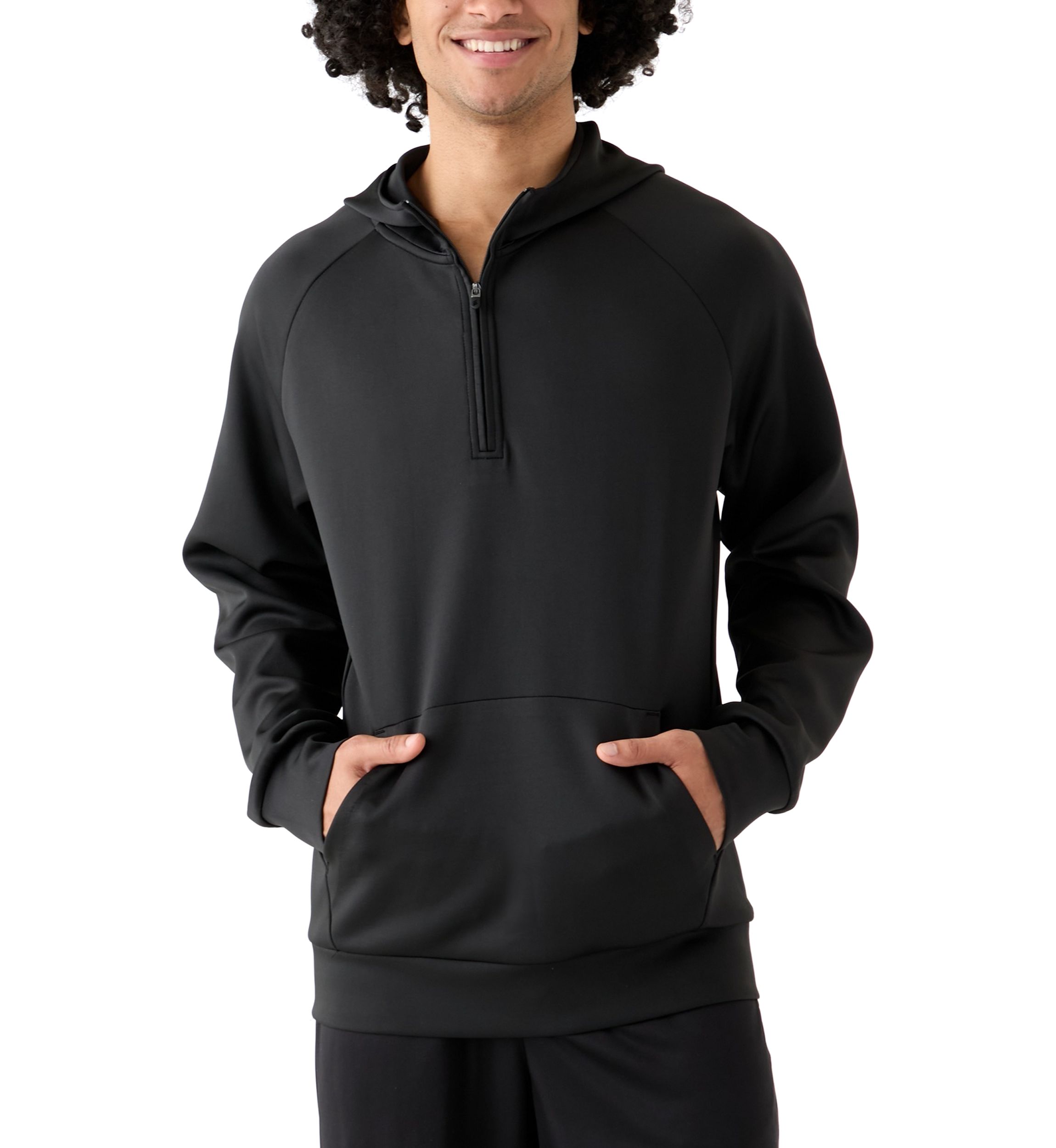 Triple Knit Quarter Zip Hoodie 