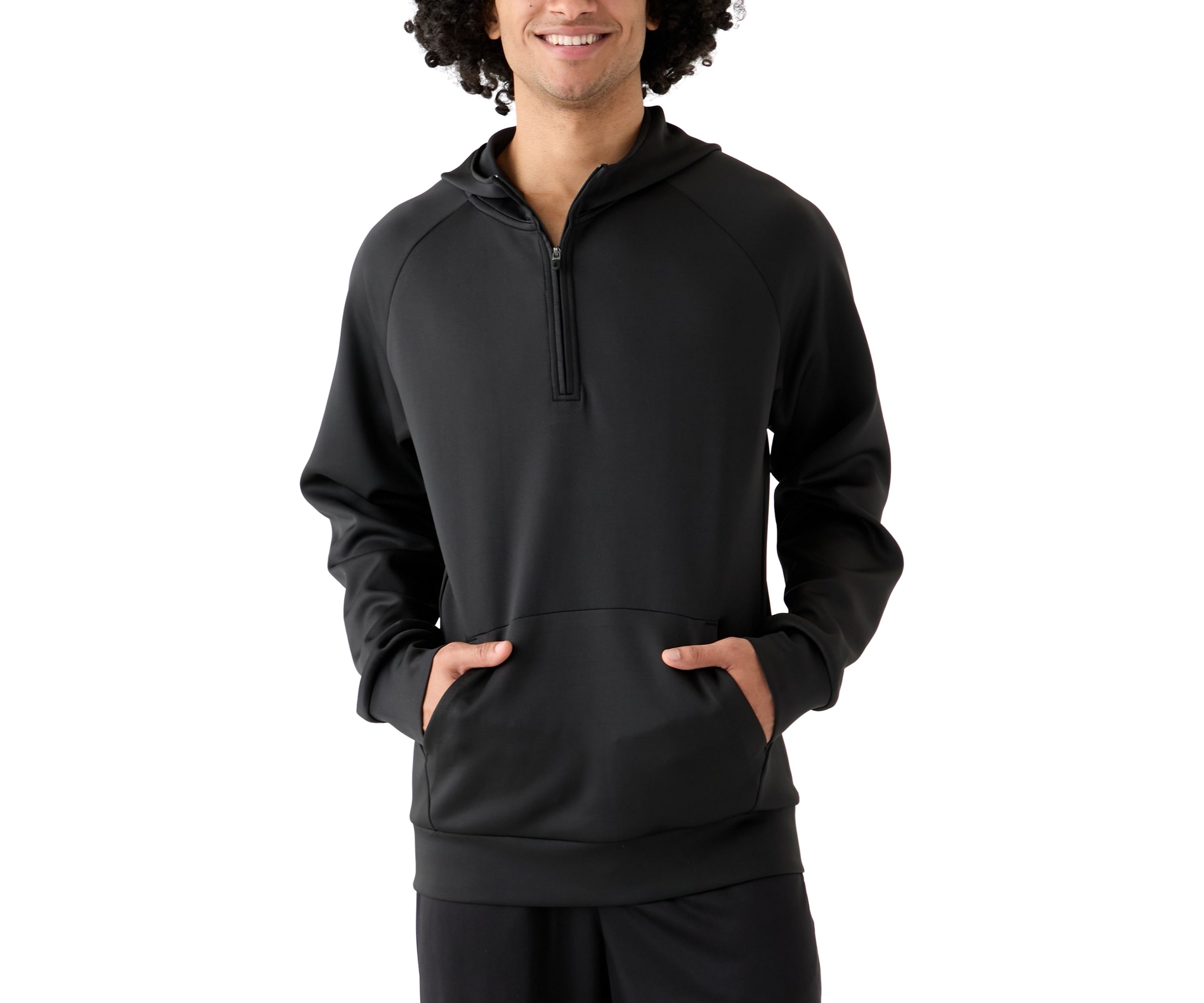 Triple Knit Quarter Zip Hoodie 