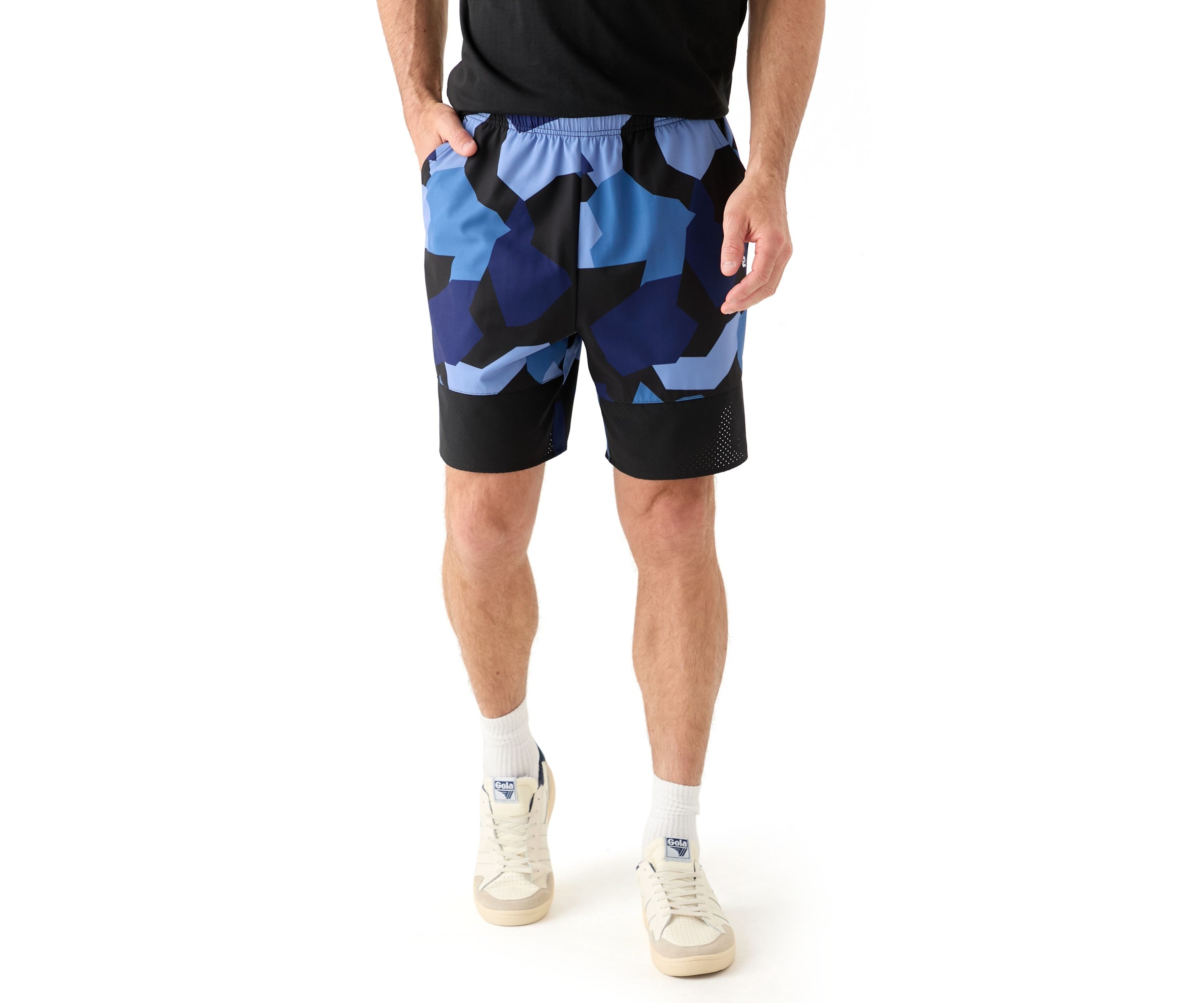 Geometric Camo Ventilation Shorts