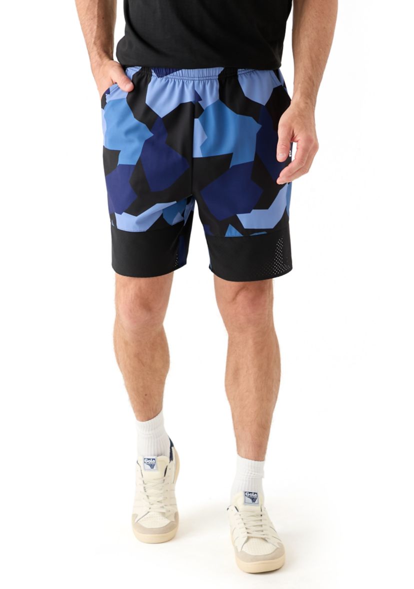 Geometric Camo Ventilation Shorts