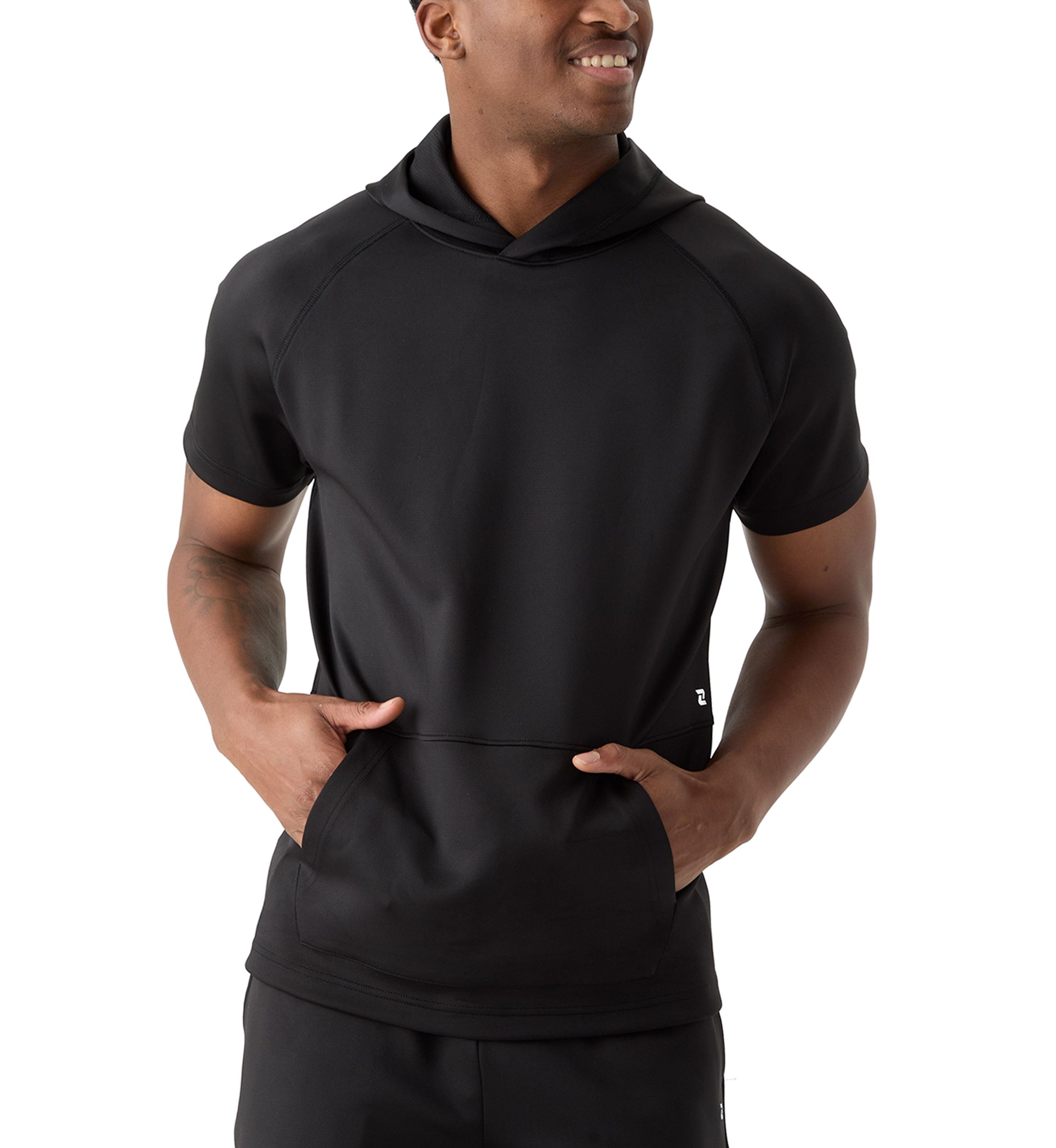 Armored Mesh Short Sleeve Hoodie