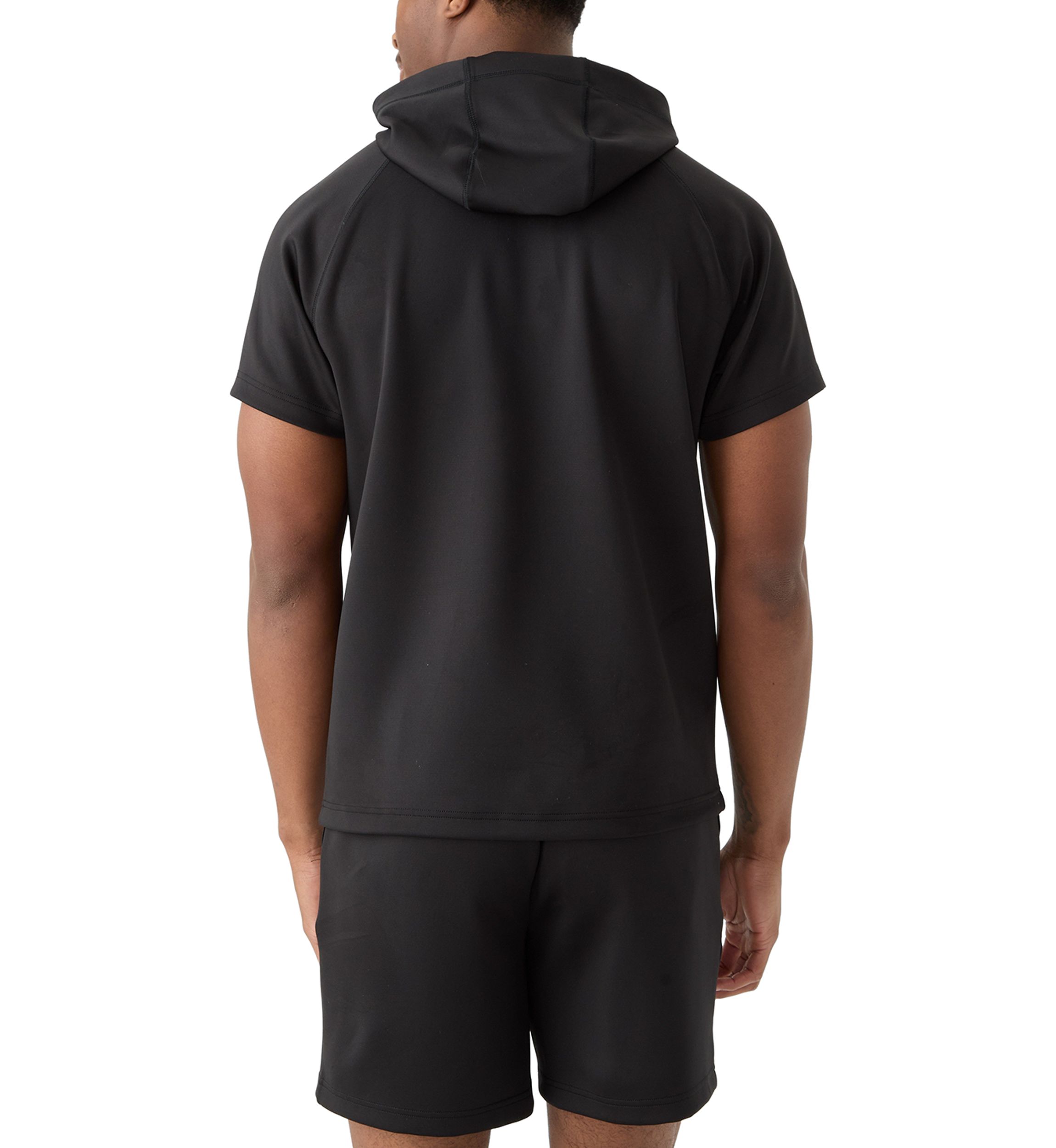 Armored Mesh Short Sleeve Hoodie