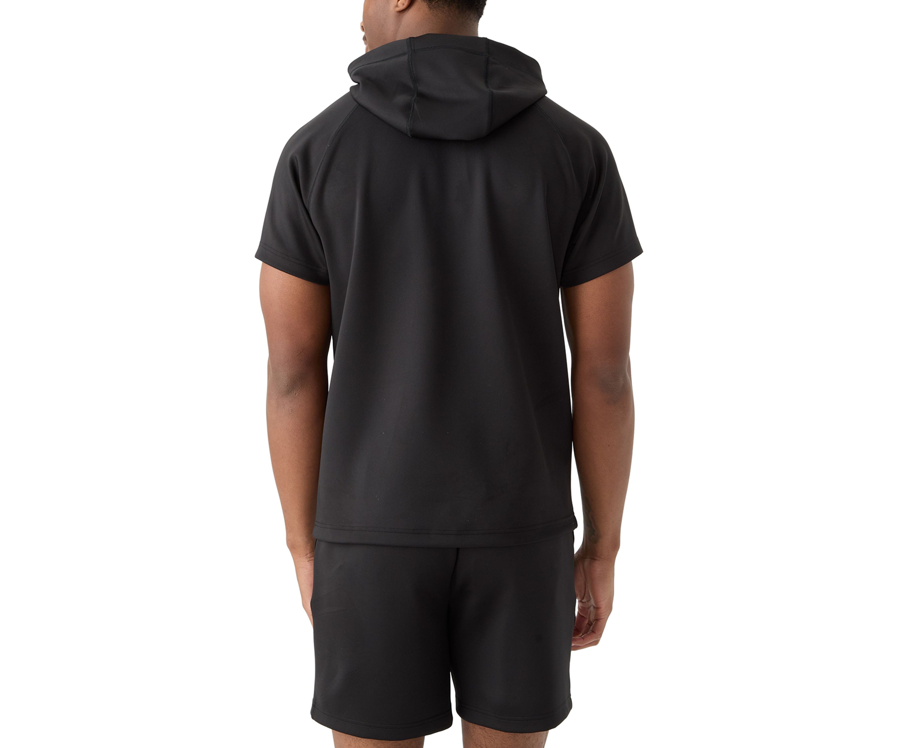 Armored Mesh Short Sleeve Hoodie