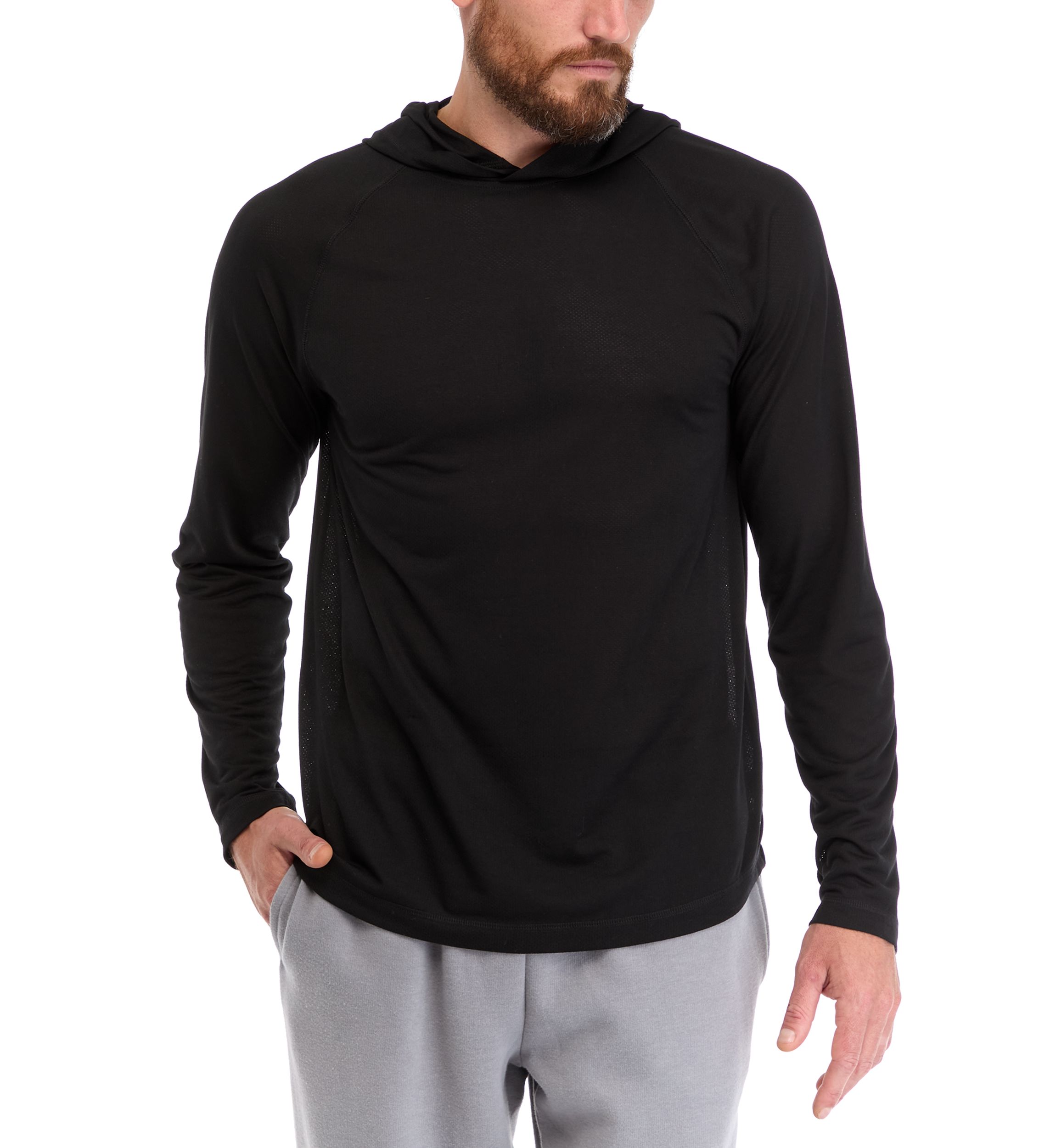 Textured Raglan Hoodie