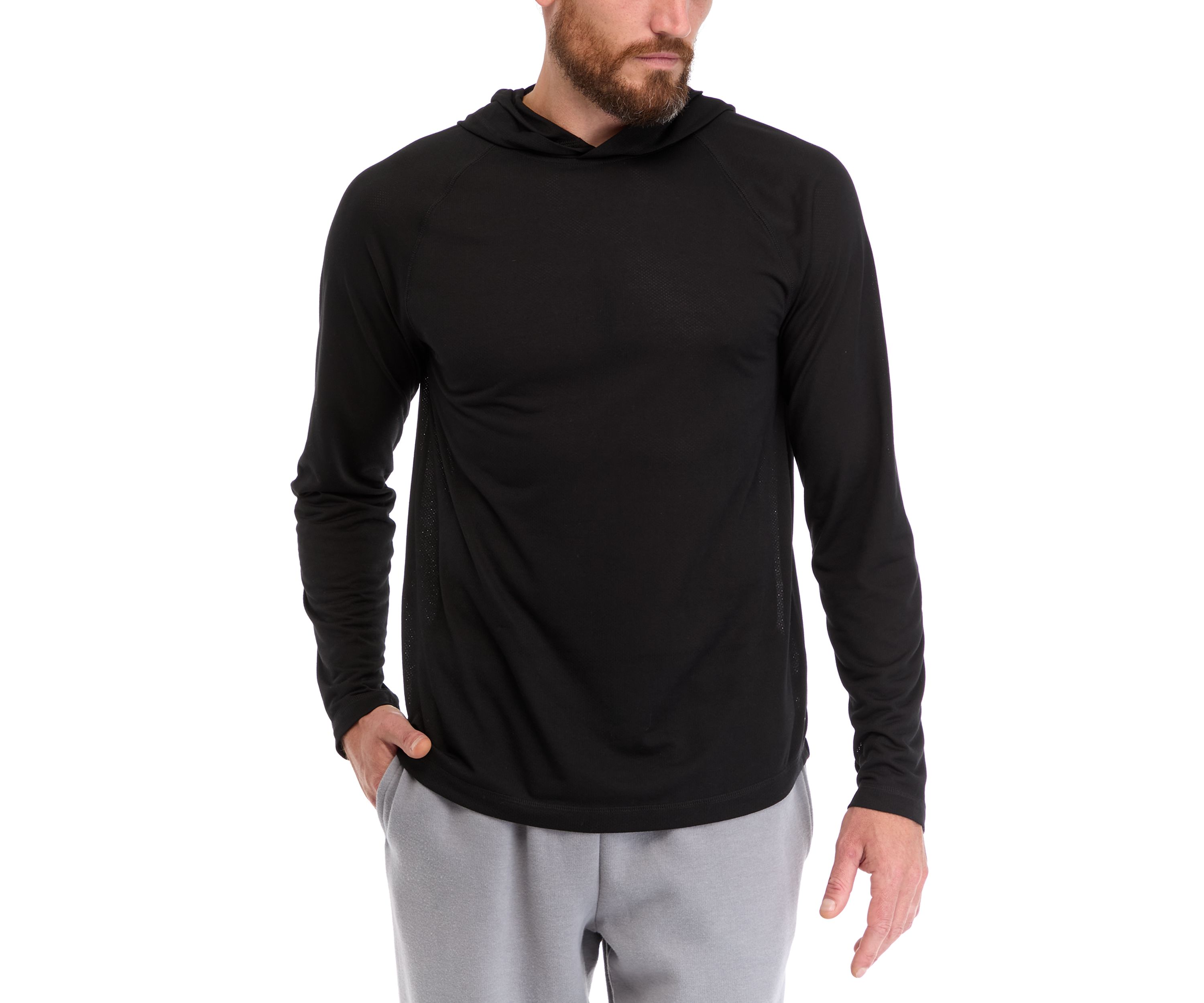 Textured Raglan Hoodie