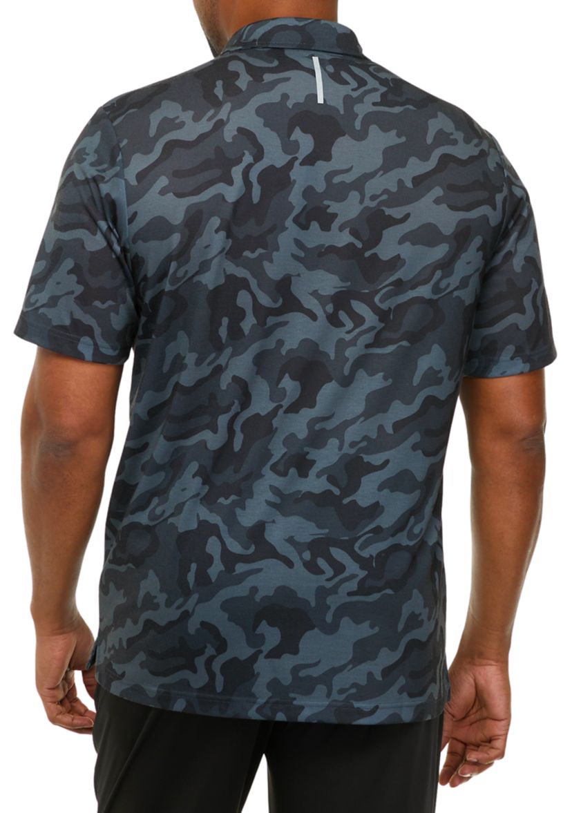Big & Tall Brushed Printed Polo 
