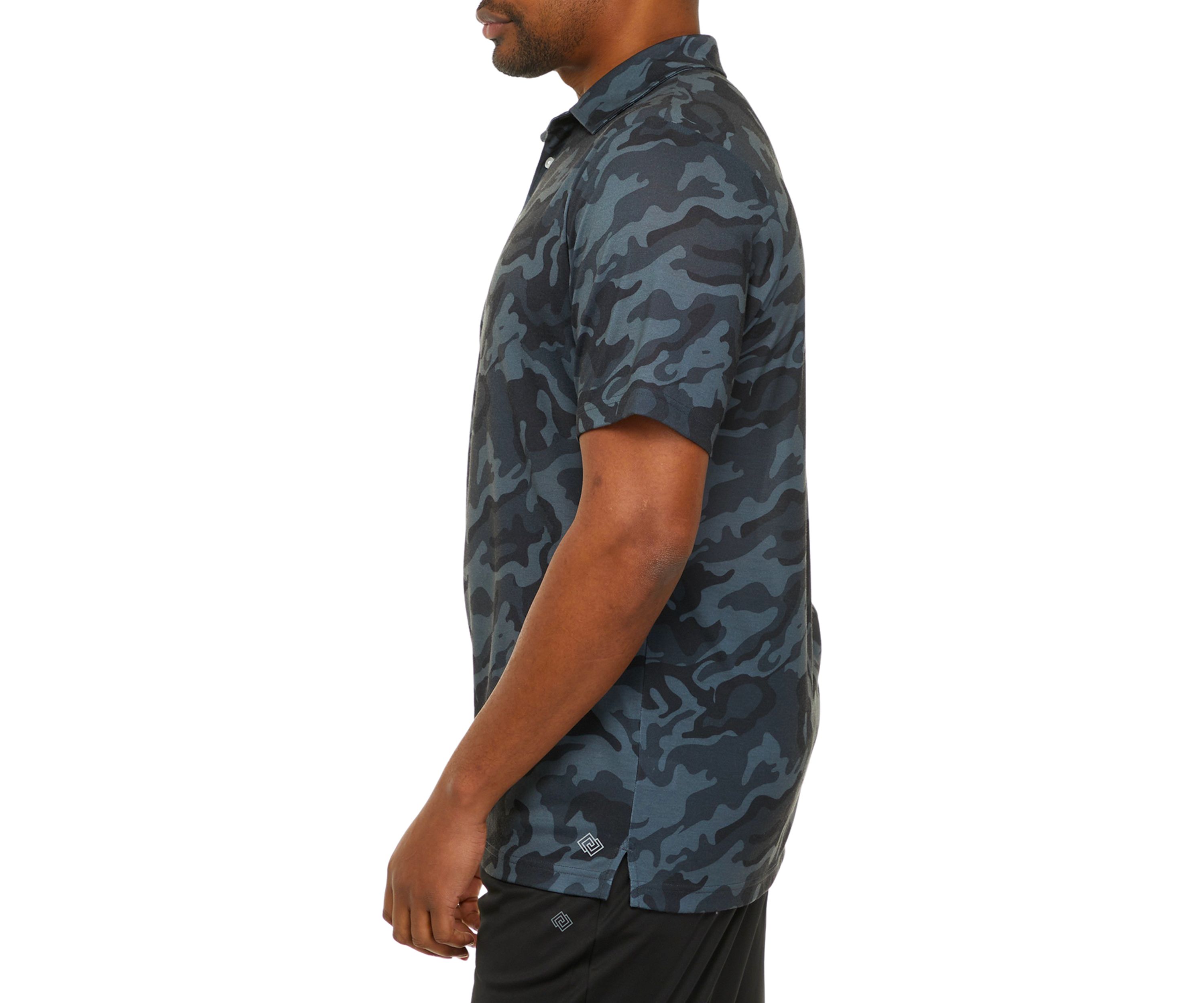 Big & Tall Brushed Printed Polo 