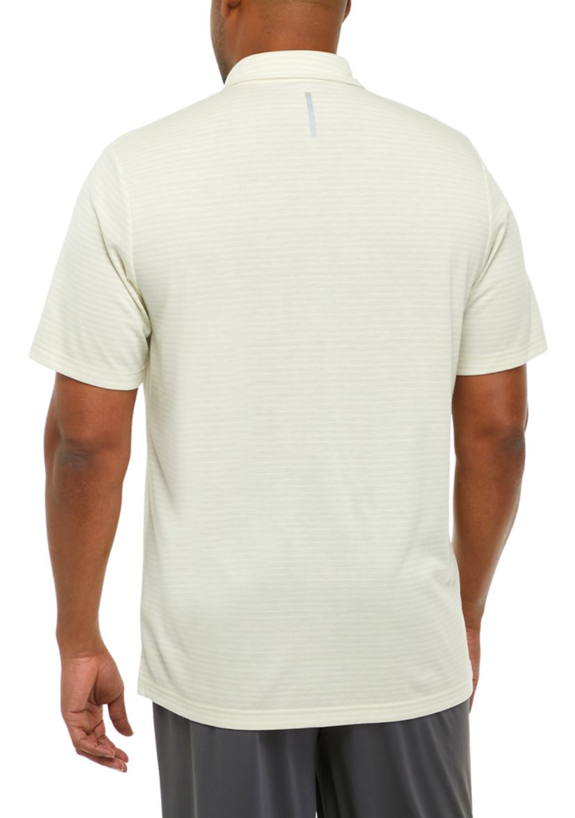 Big & Tall Brushed Stripe Polo 