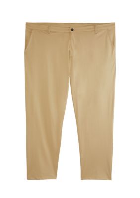 Men's Big & Tall Trousers, Khaki & Flat Front Pants