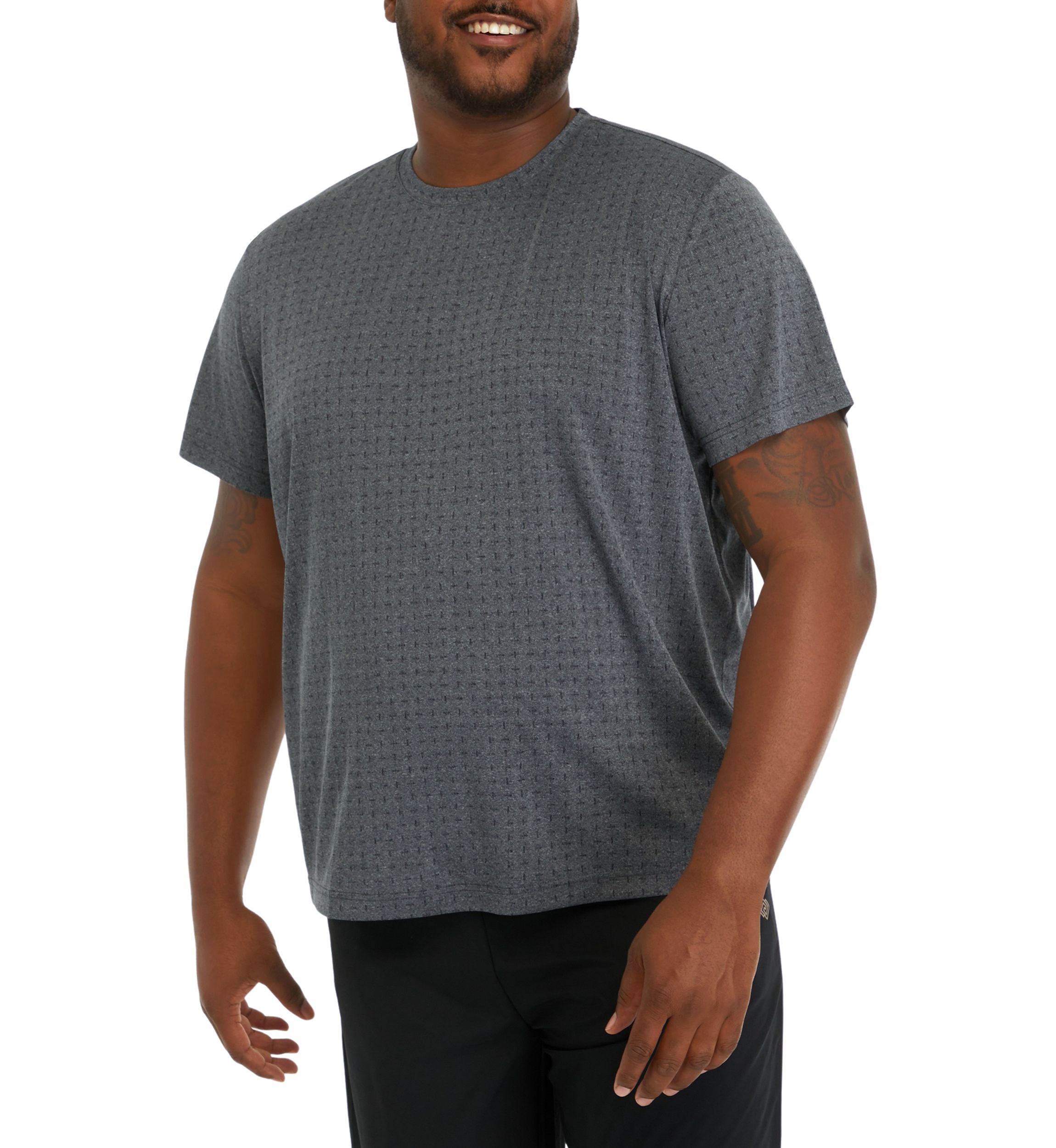 Big & Tall Short Sleeve Jacquard T-Shirt