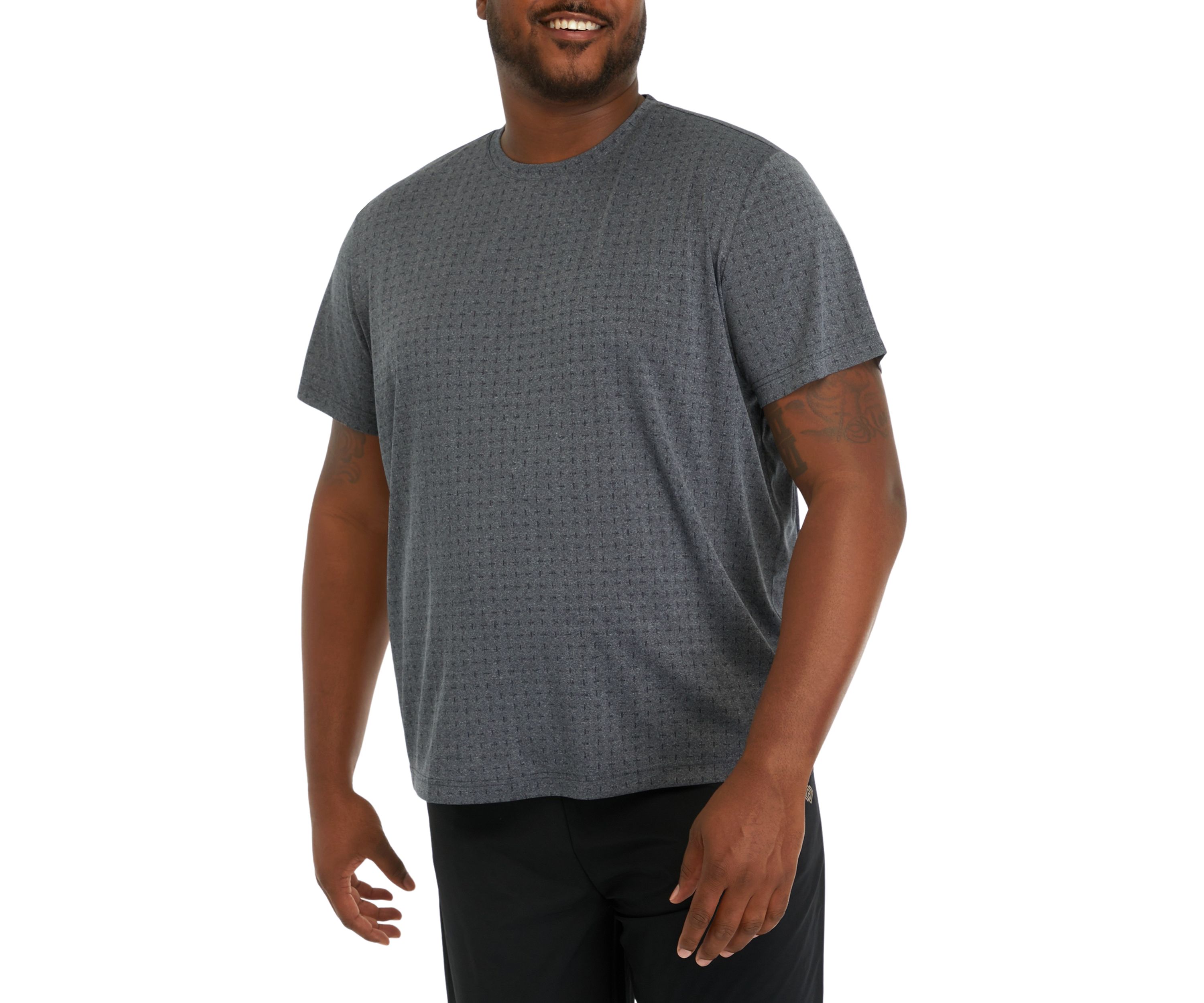 Big & Tall Short Sleeve Jacquard T-Shirt