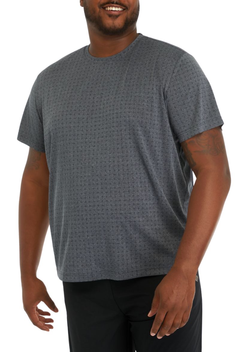 Big & Tall Short Sleeve Jacquard T-Shirt