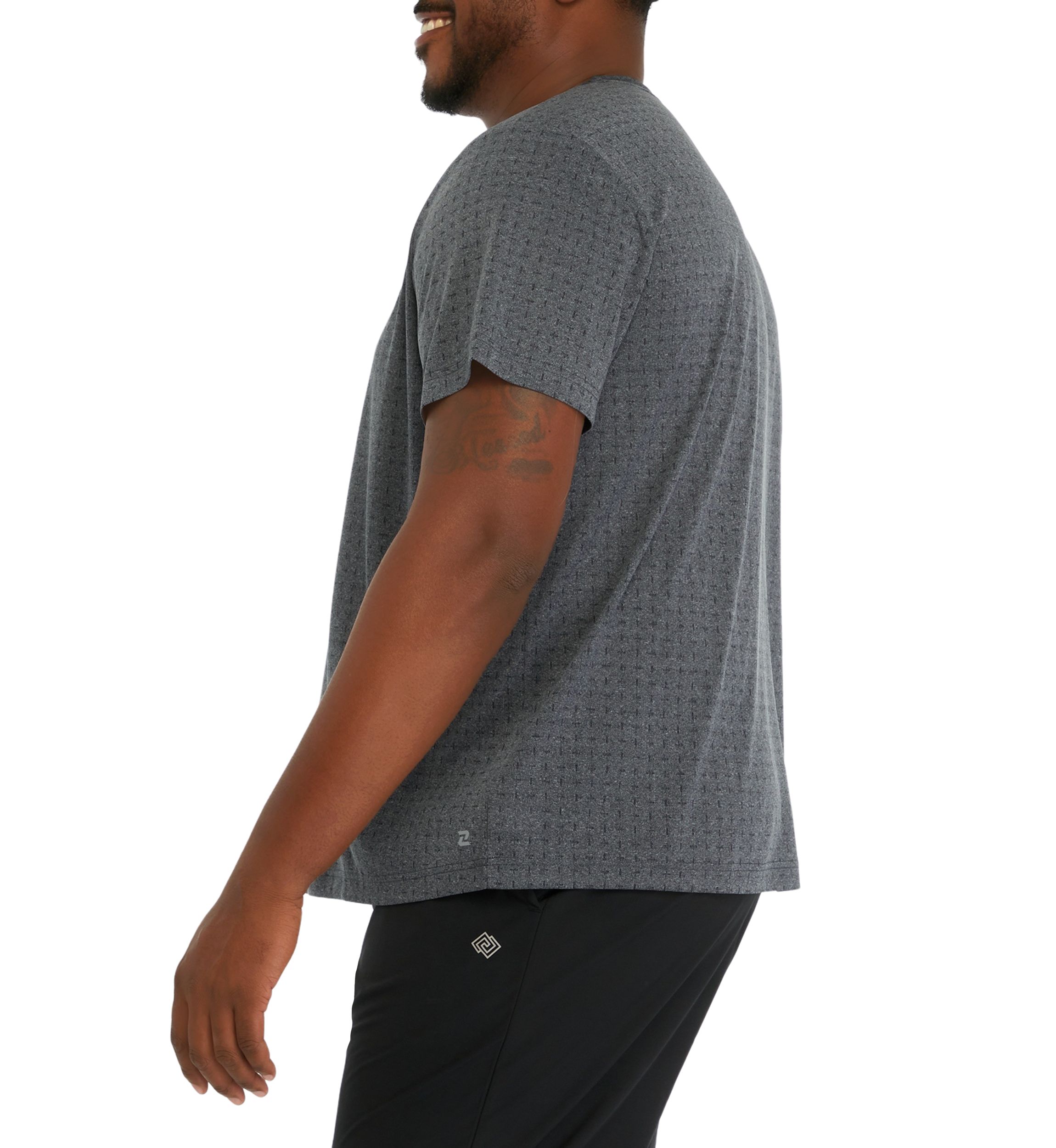 Big & Tall Short Sleeve Jacquard T-Shirt