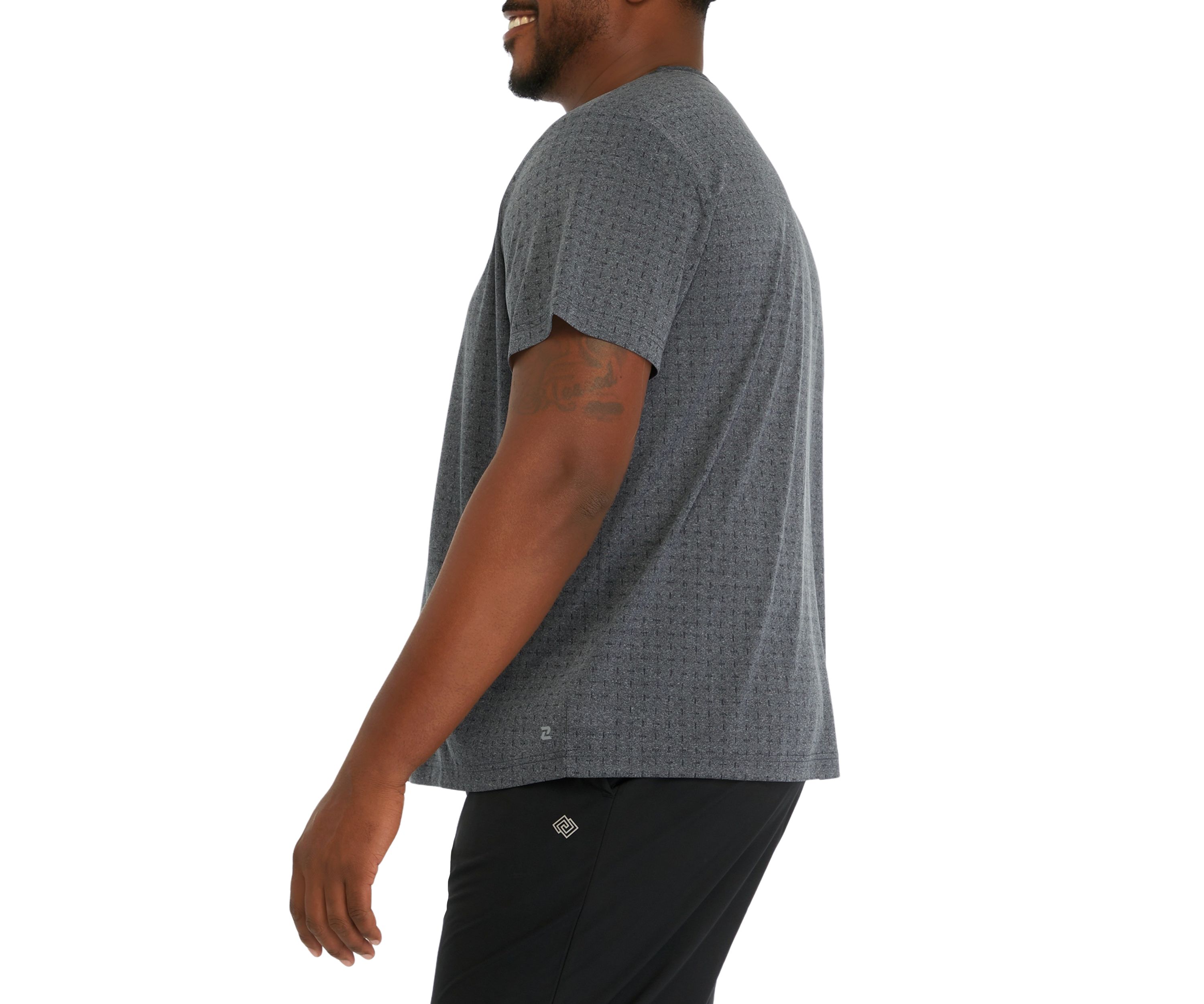 Big & Tall Short Sleeve Jacquard T-Shirt