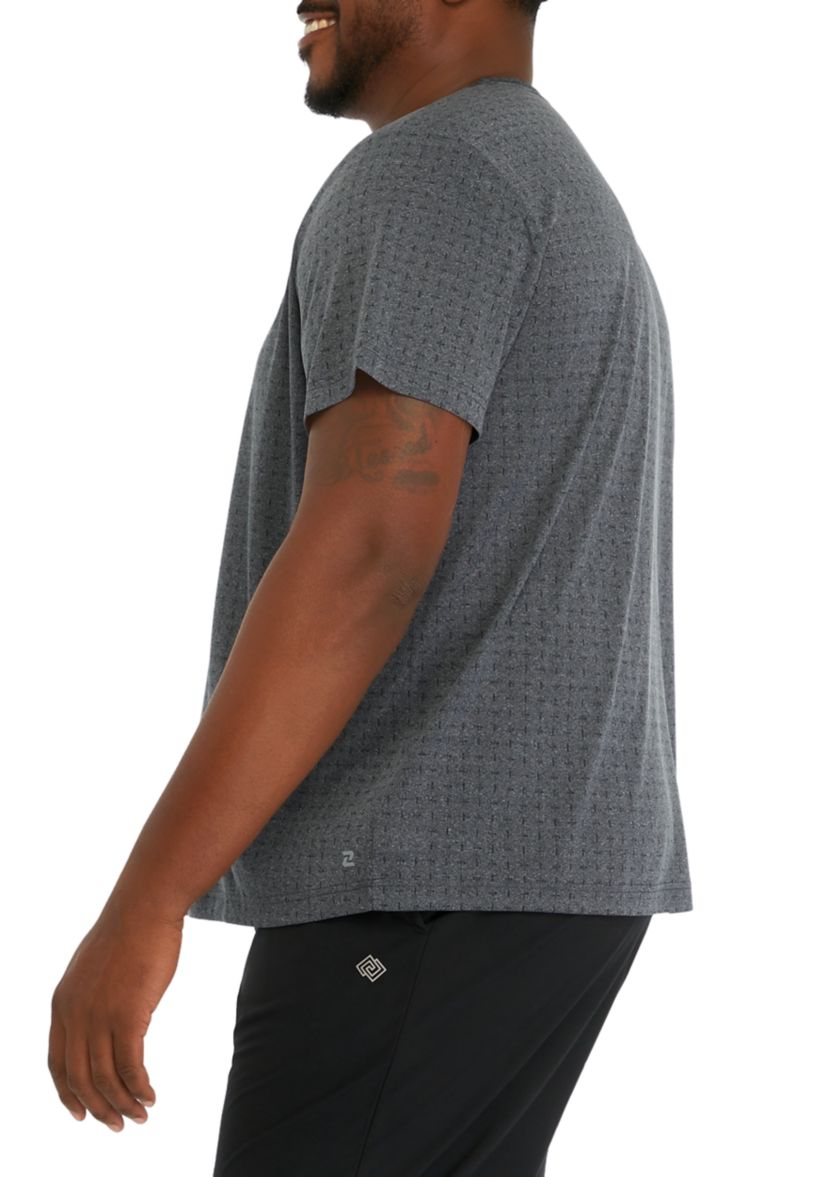 Big & Tall Short Sleeve Jacquard T-Shirt