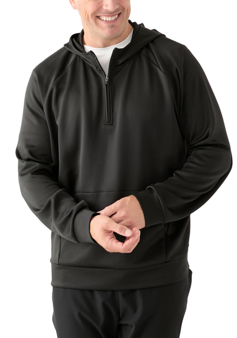 Big & Tall Triple Knit Quarter Zip Hoodie