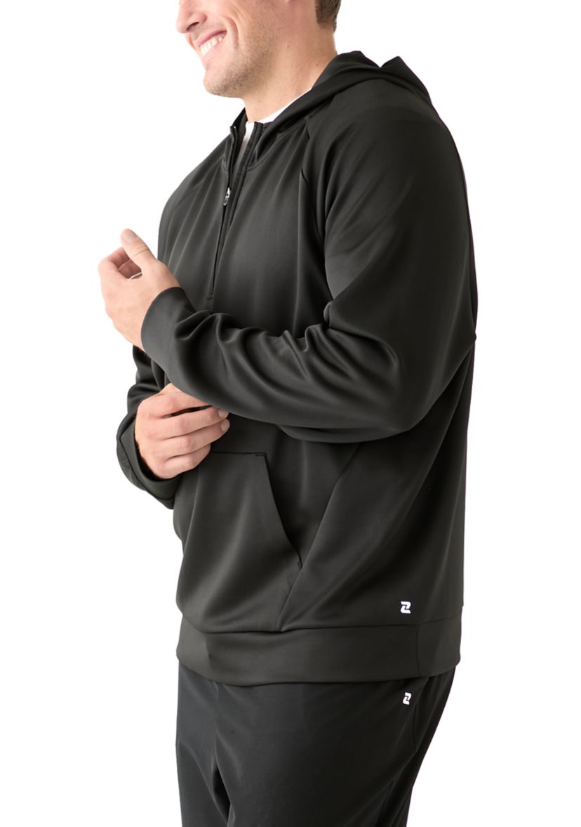 Big & Tall Triple Knit Quarter Zip Hoodie