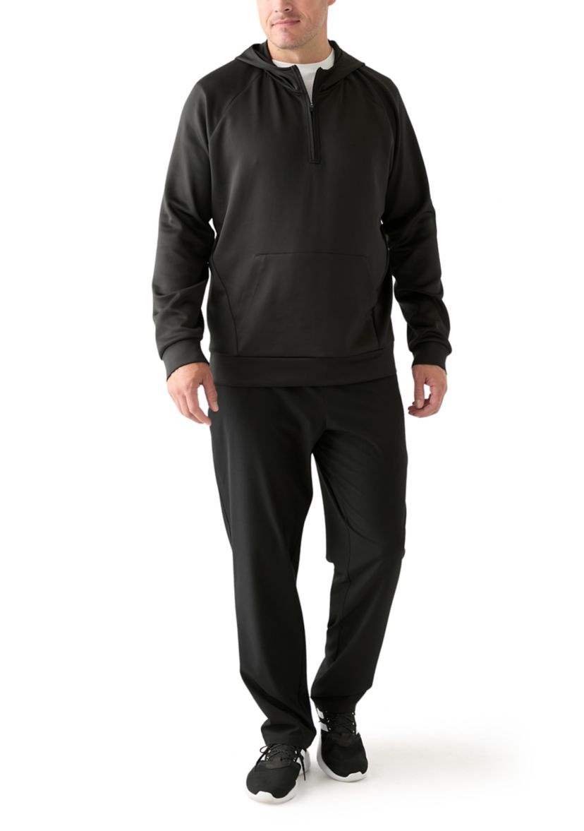 Big & Tall Triple Knit Quarter Zip Hoodie