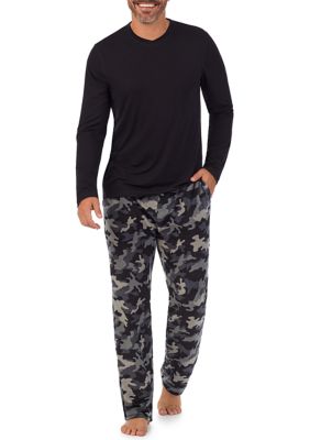 Cuddl Duds® Men's Cabin Fleece Pajama Set