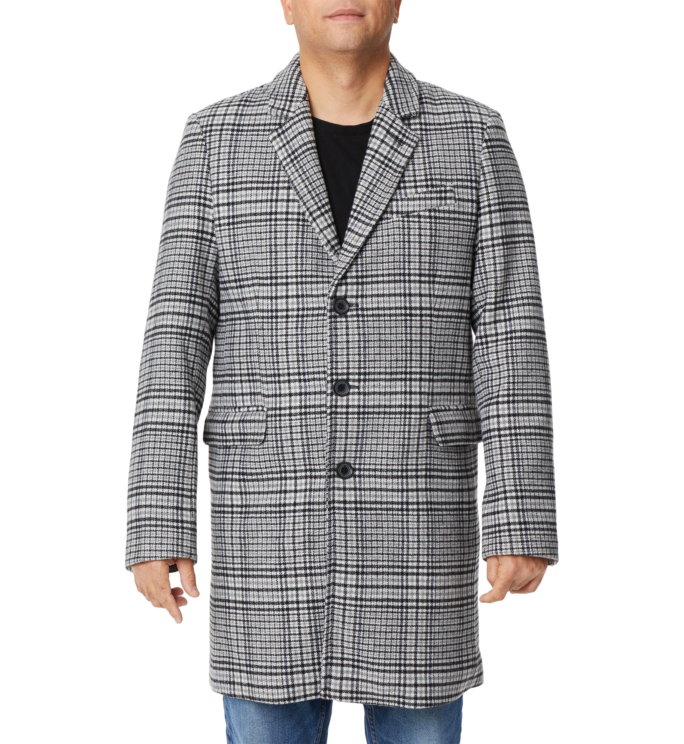 Notch Collar Wool Coat