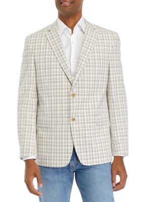 Seersucker Check Blazer