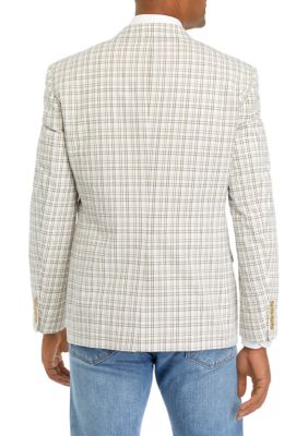 Seersucker Check Blazer