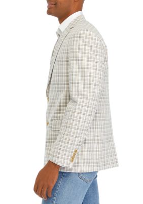 Seersucker Check Blazer