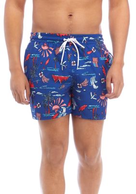 Cabana by Crown & Ivy™ Land of the Free Woven Swim Shorts | belk