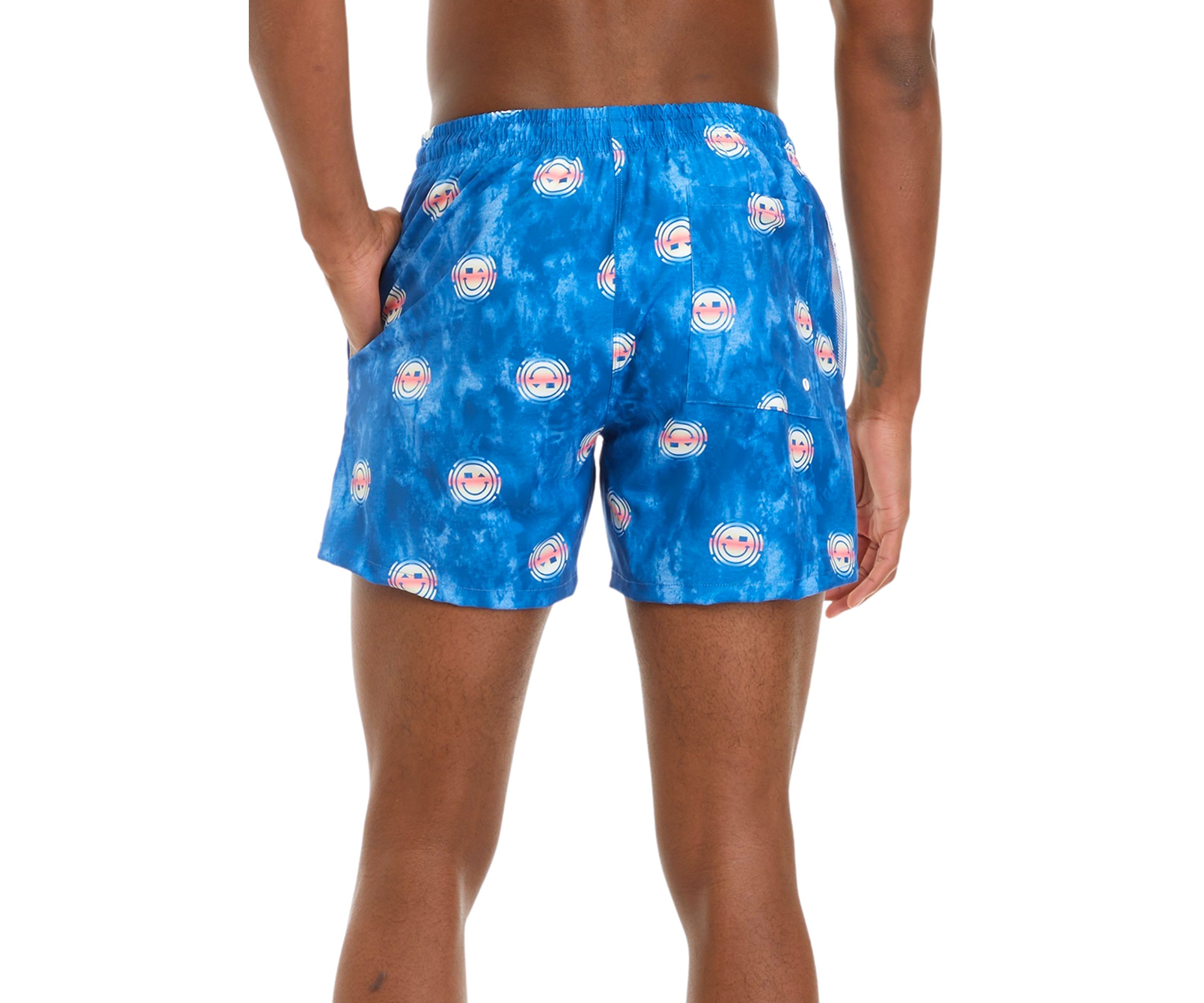 Smiley Graphic Swim Trunks 