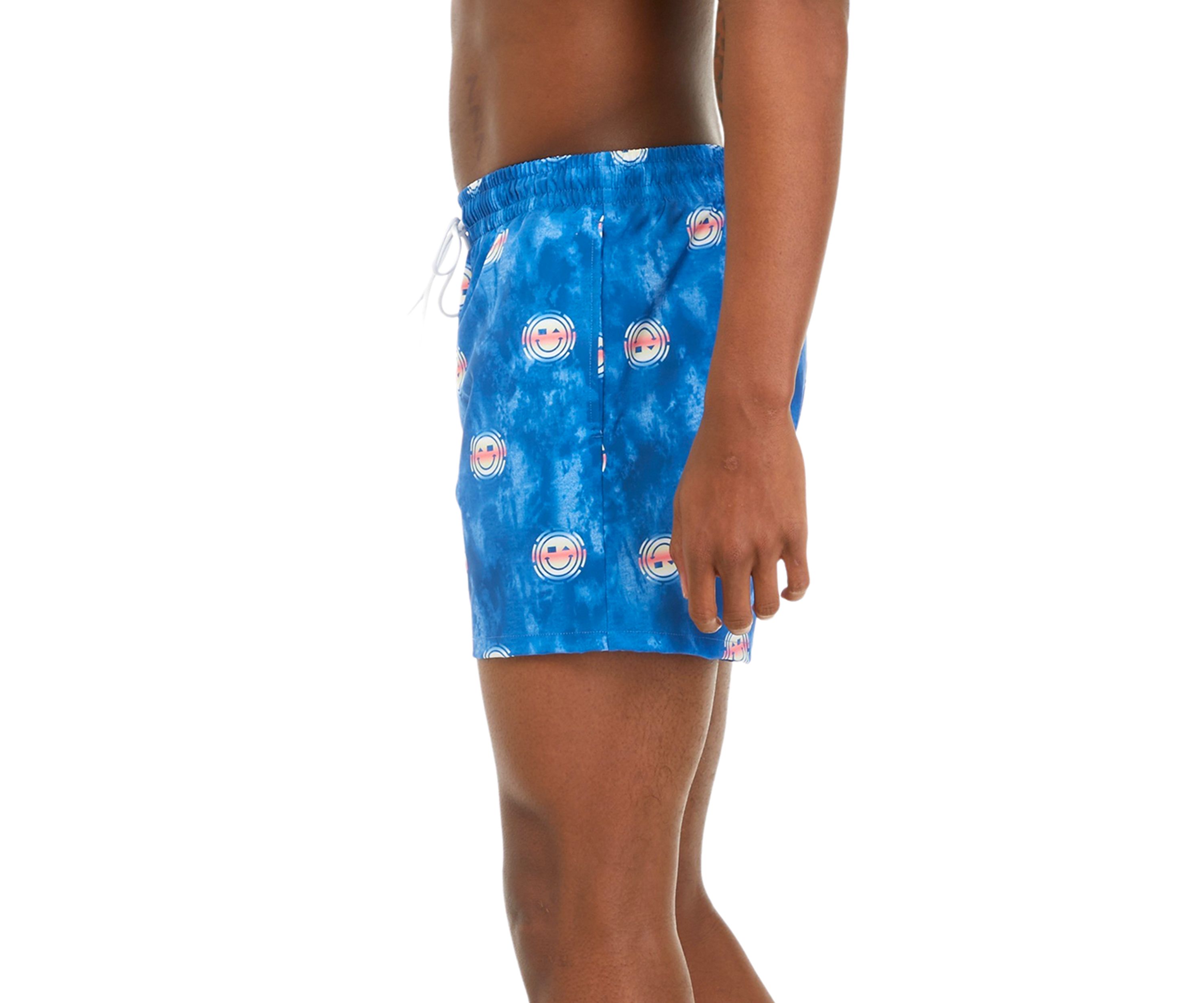 Smiley Graphic Swim Trunks 