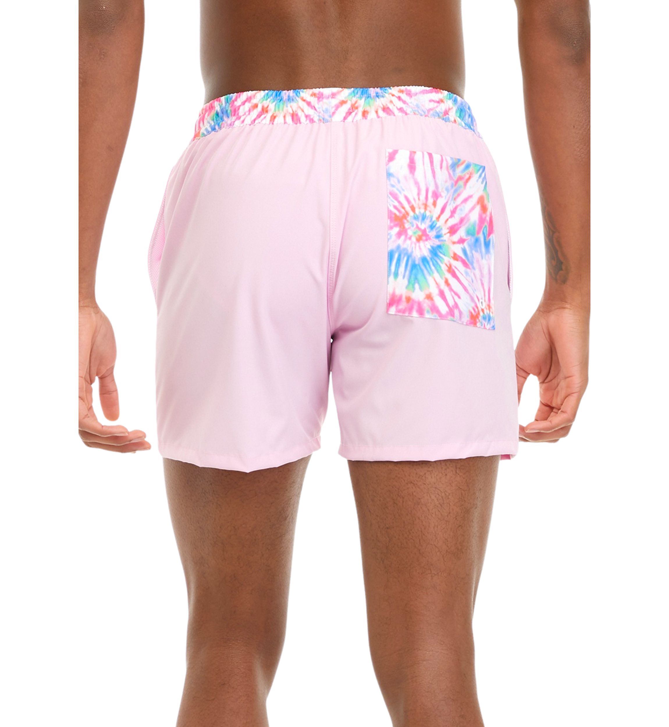 Printed Waistband Swim Trunks 