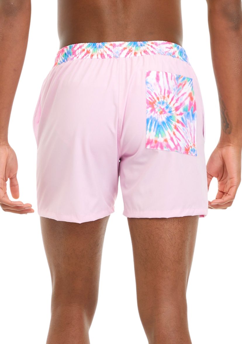 Printed Waistband Swim Trunks 