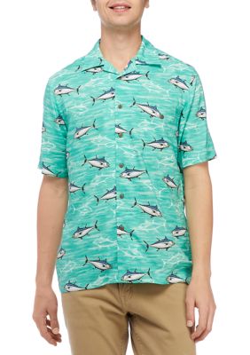 Short Sleeve Printed Fishing Shirt