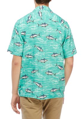 Short Sleeve Printed Fishing Shirt