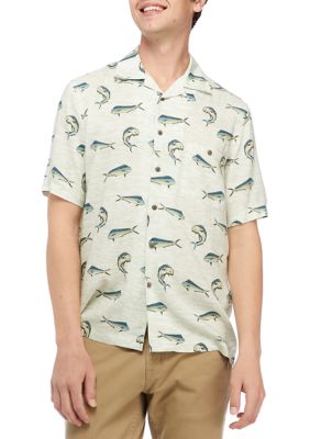 Ocean + Coast® Short Sleeve Printed Fishing Shirt
