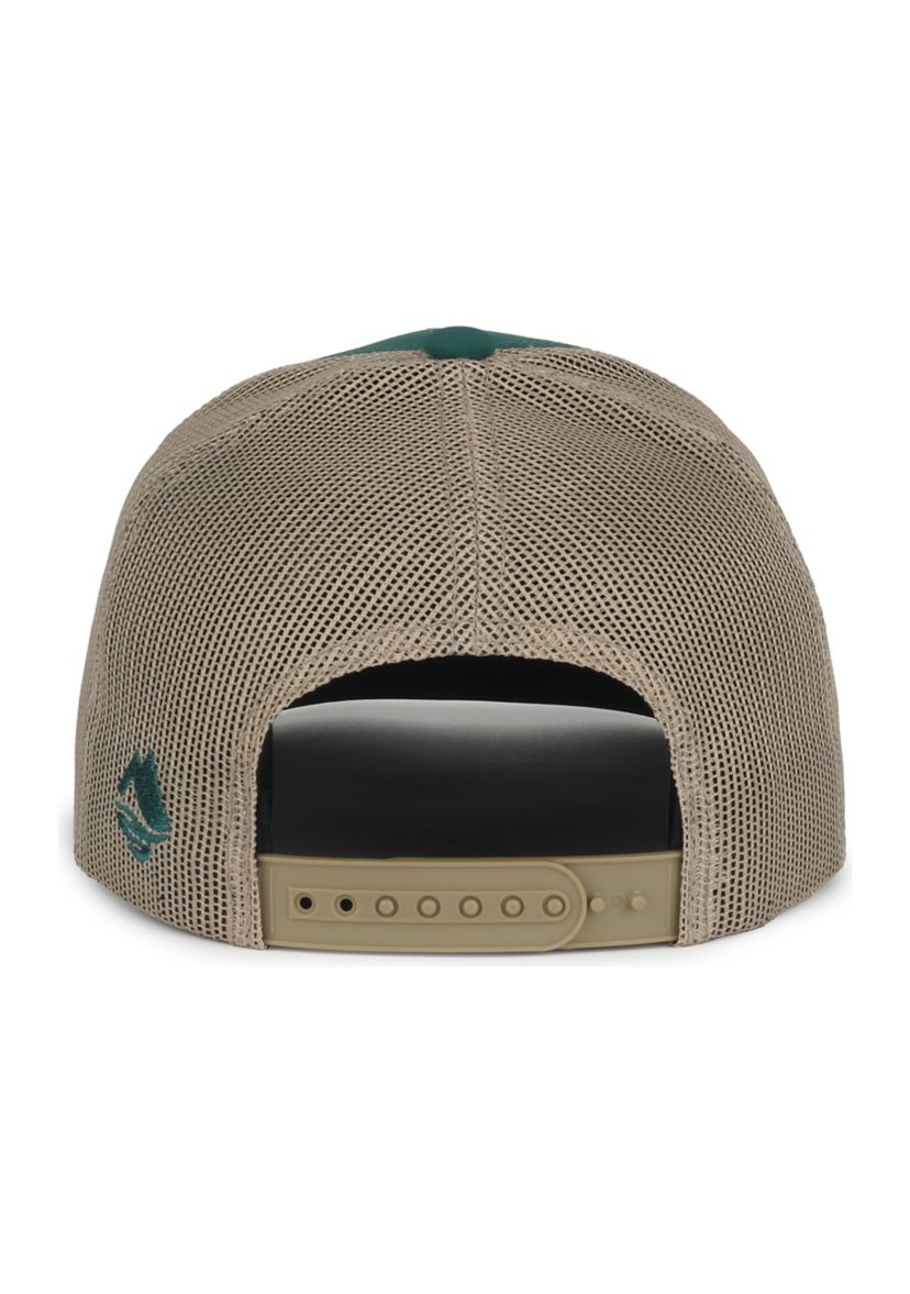 Leather Flag Badge Cap