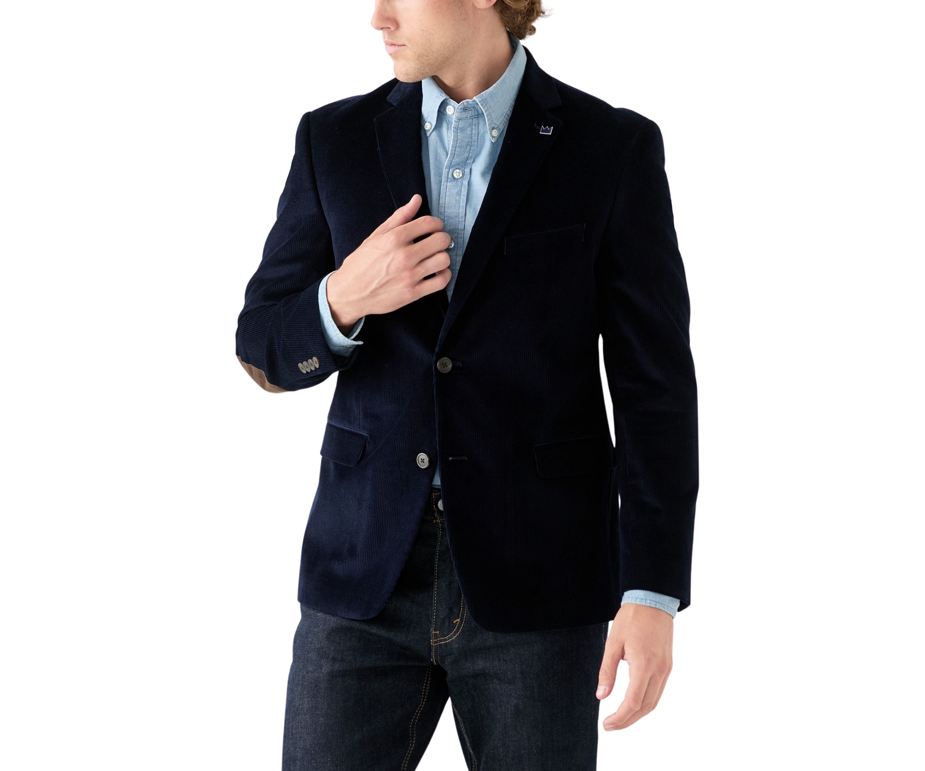 Mens Corduroy and Suede Sport Coat