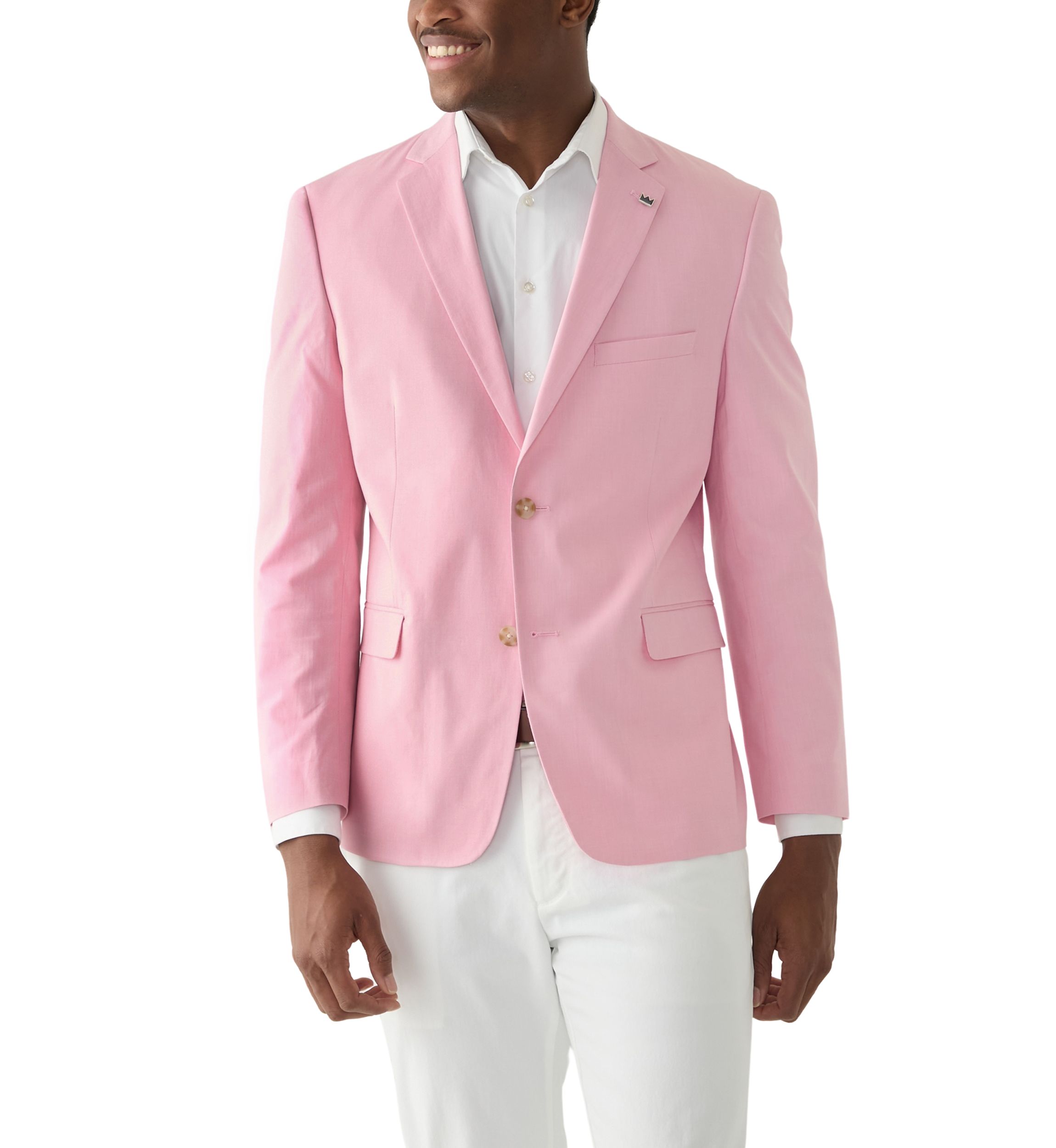 Chambray Solid Suit Separate Jacket
