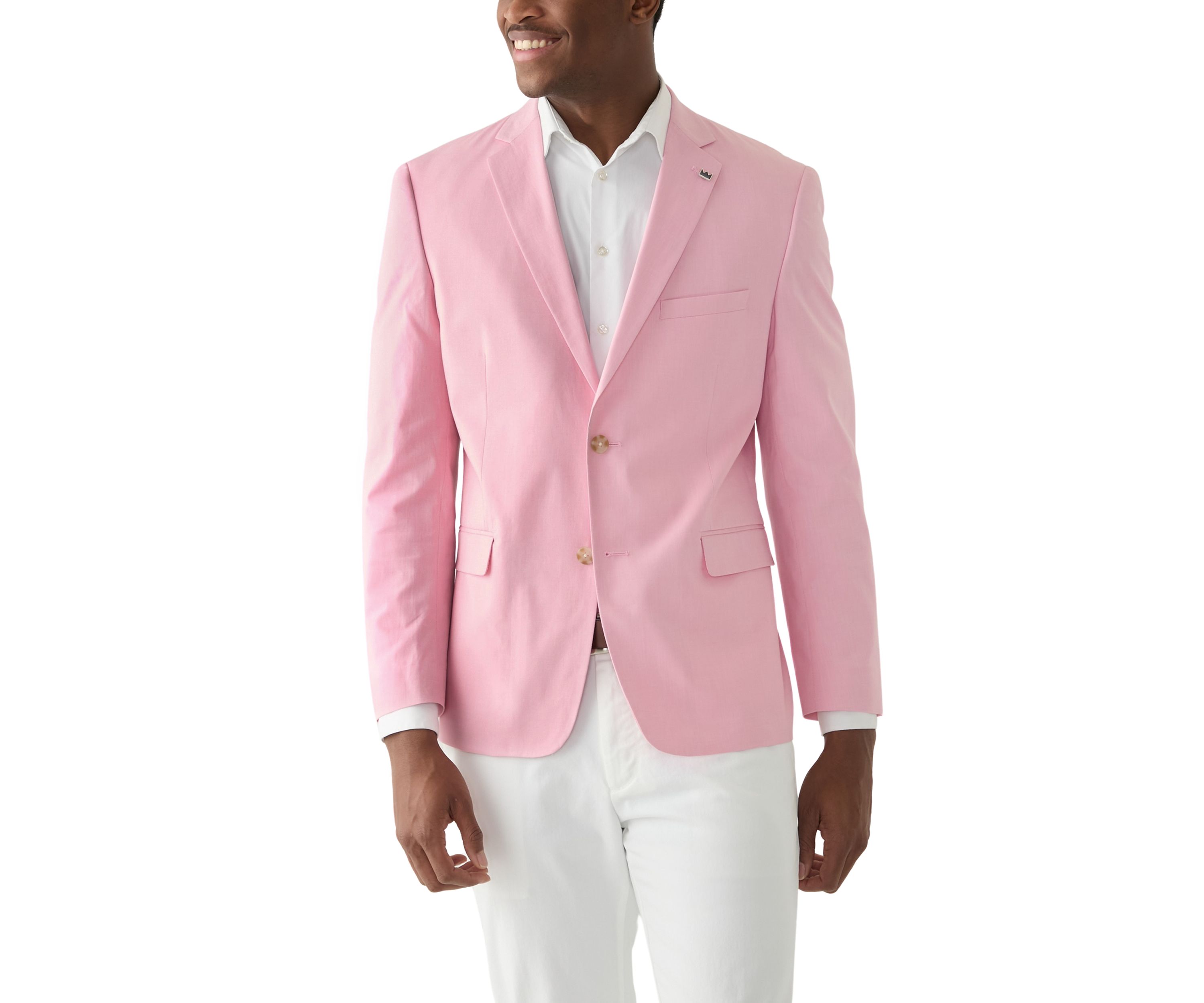 Chambray Solid Suit Separate Jacket