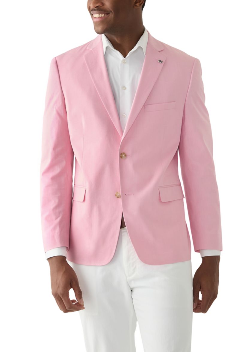Chambray Solid Suit Separate Jacket