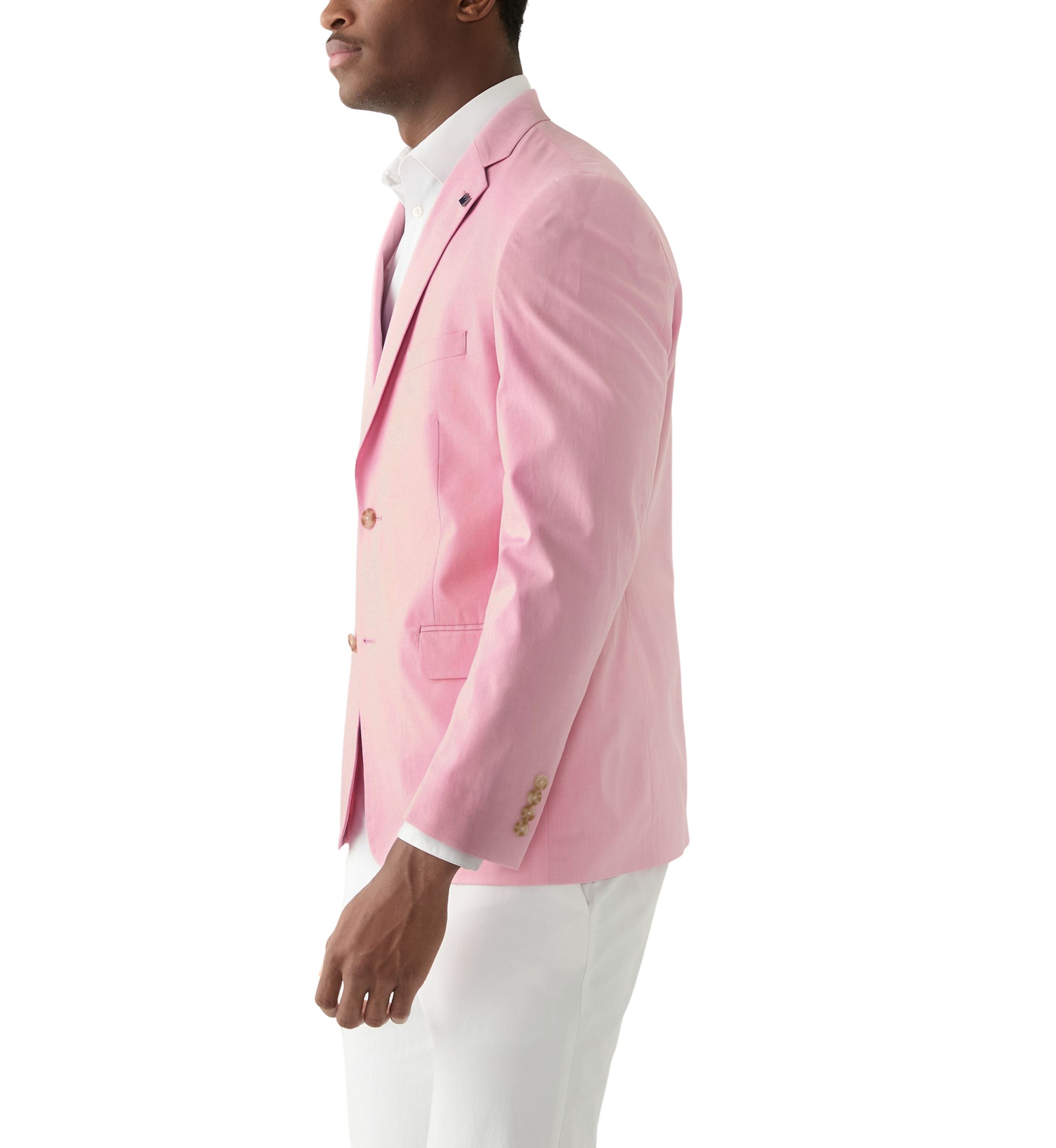 Chambray Solid Suit Separate Jacket