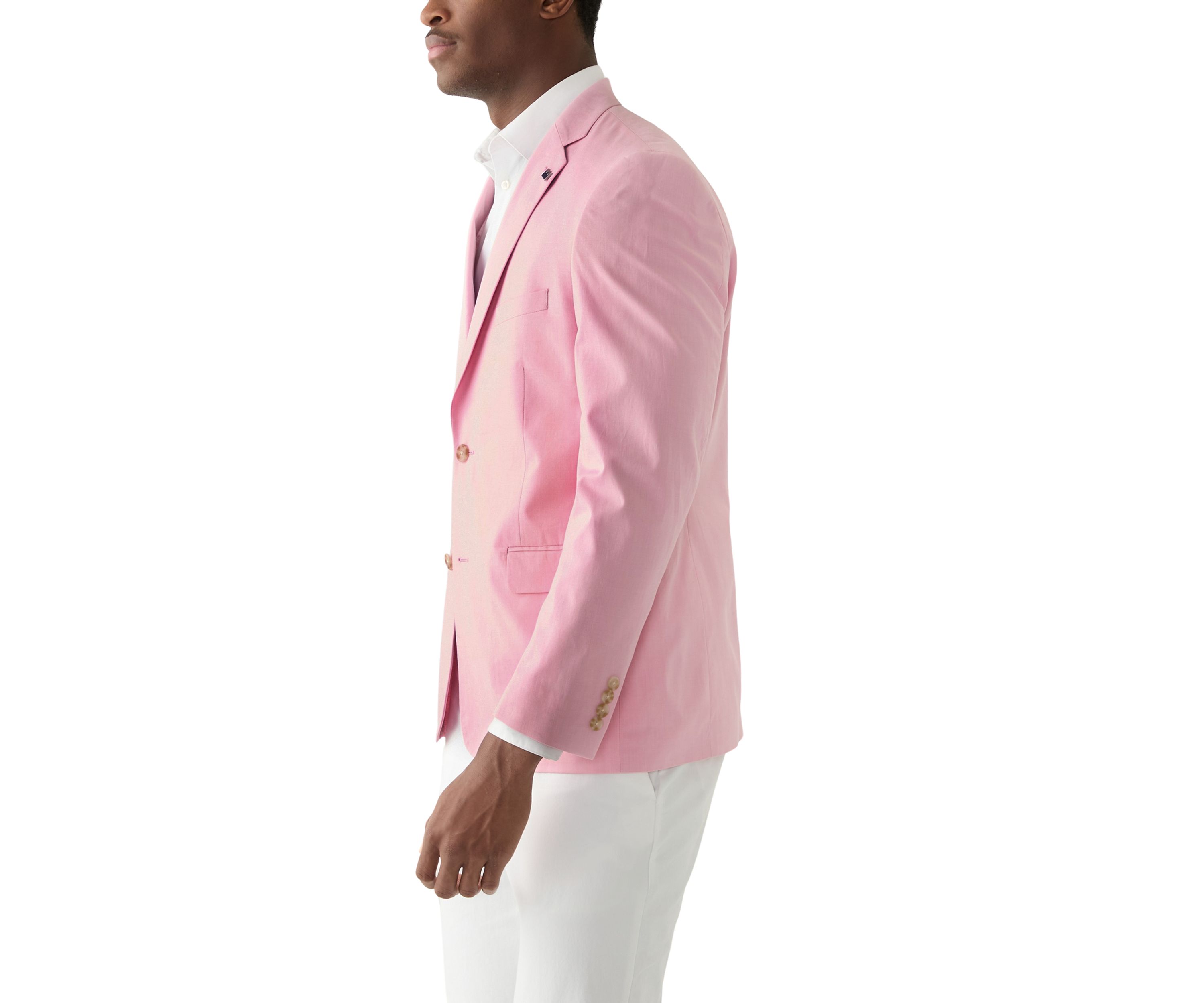 Chambray Solid Suit Separate Jacket