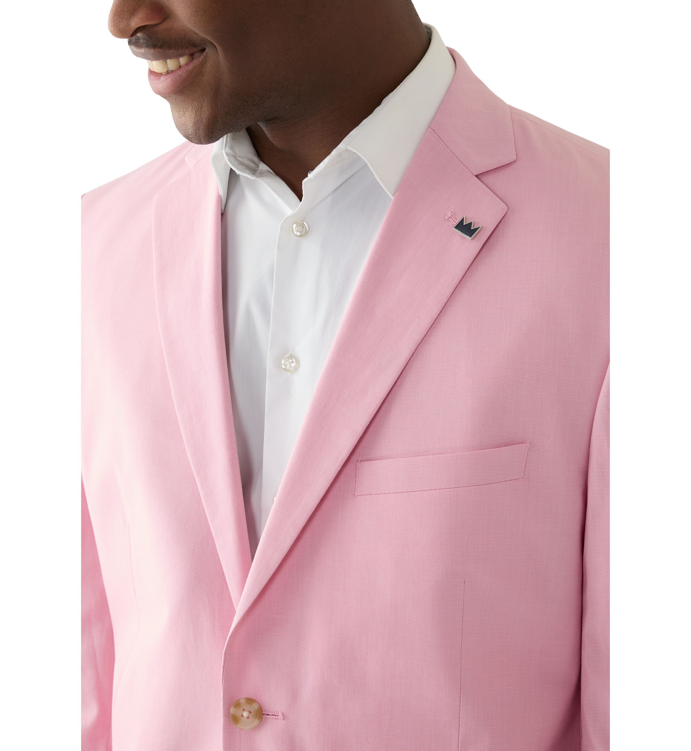Chambray Solid Suit Separate Jacket
