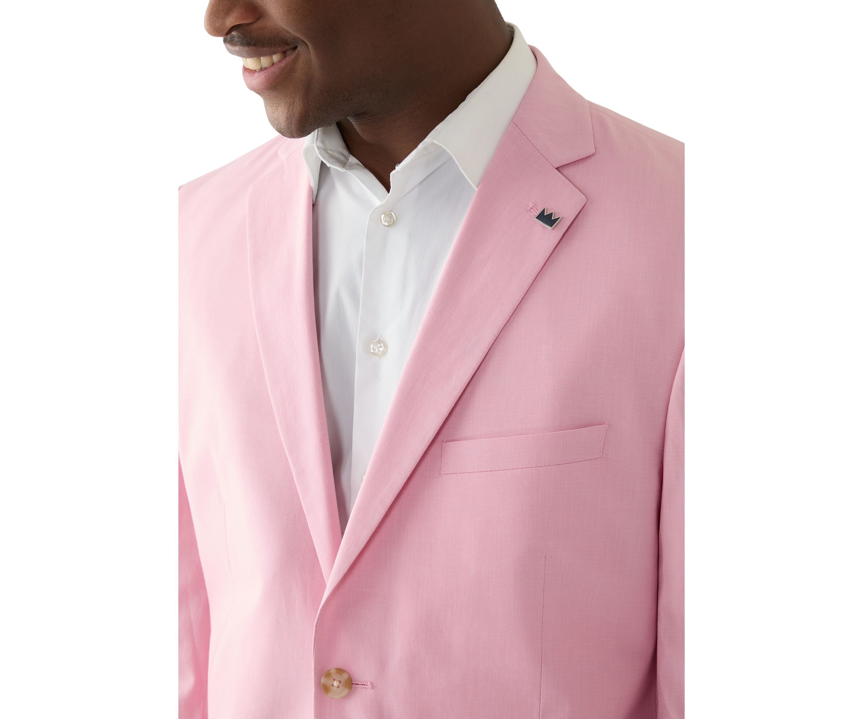 Chambray Solid Suit Separate Jacket