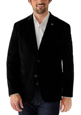 Crown & Ivy Men's Corduroy Sport Coat, Black, 42 Long